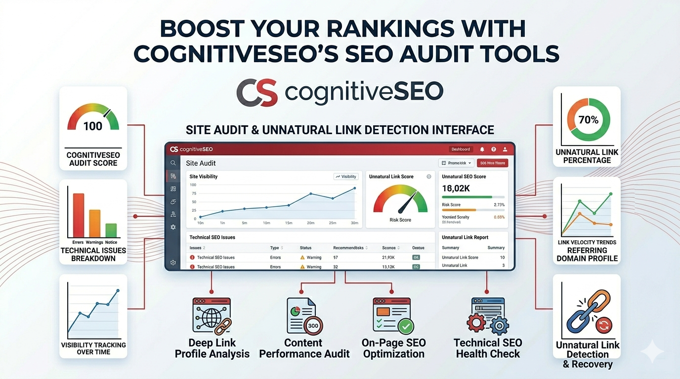Boost Your Rankings with cognitiveSEO’s SEO Audit Tools