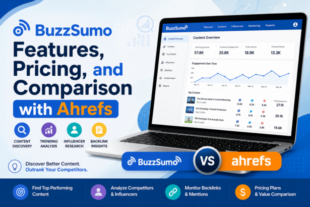 BuzzSumo: Features, Pricing, and Comparison with Ahrefs